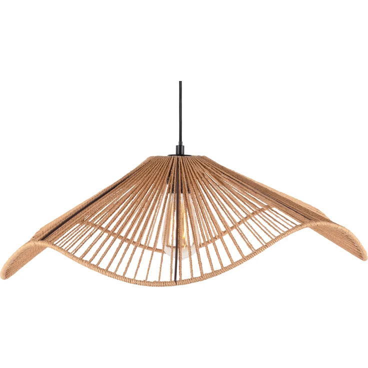 Present Time Leitmotiv Hängelampe Sombra - Pendelleuchte in Natur mit minimalistischen, wellenförmigen Formen