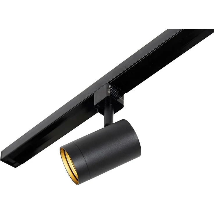 Qazqa Schienensystem-Sets Jeana, 200 cm, (1-tlg), GU10, Schwarz, Modern, Stahl, Deckenstrahler 4-flammig – Bild 7