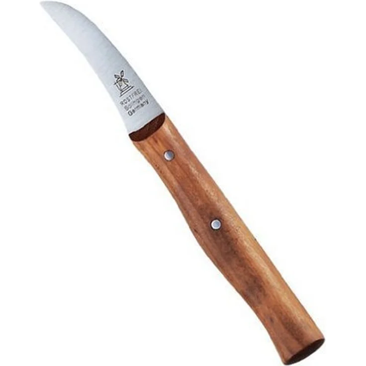 Windmühlen Messer Schälmesser Gemüsemesser Vogelschnabel 59 mm rostfrei Kirschbaum Kirsche von Herder – Bild 2