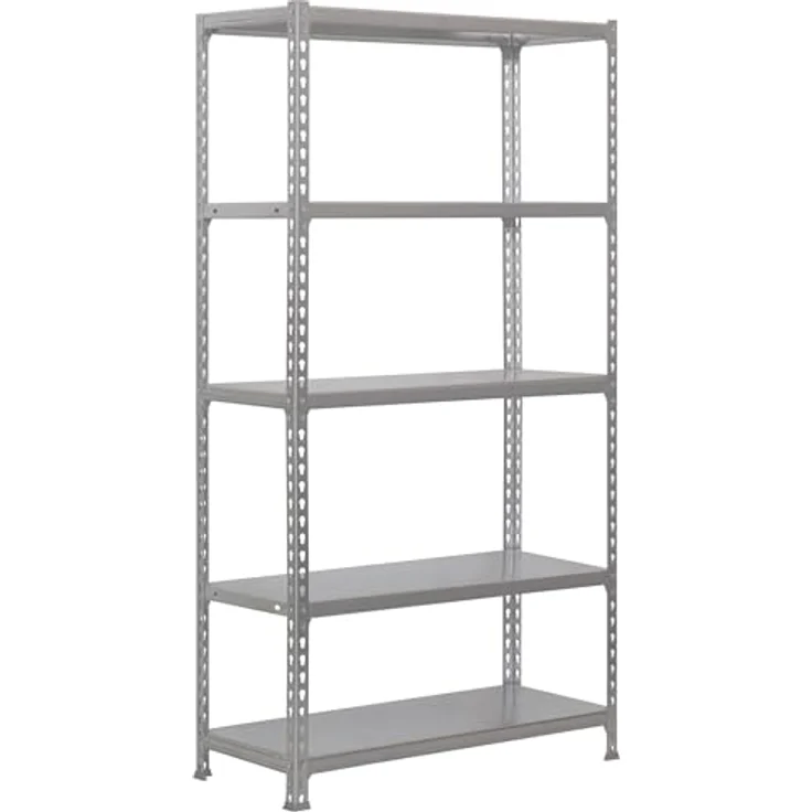 SimonRack Metallregale, 2000 x 1000 x 400 mm, 5 Regalböden, 180 kg Flexion-Punkt, Industrie-Regal, Grau/Galva - Simonclick – Bild 2
