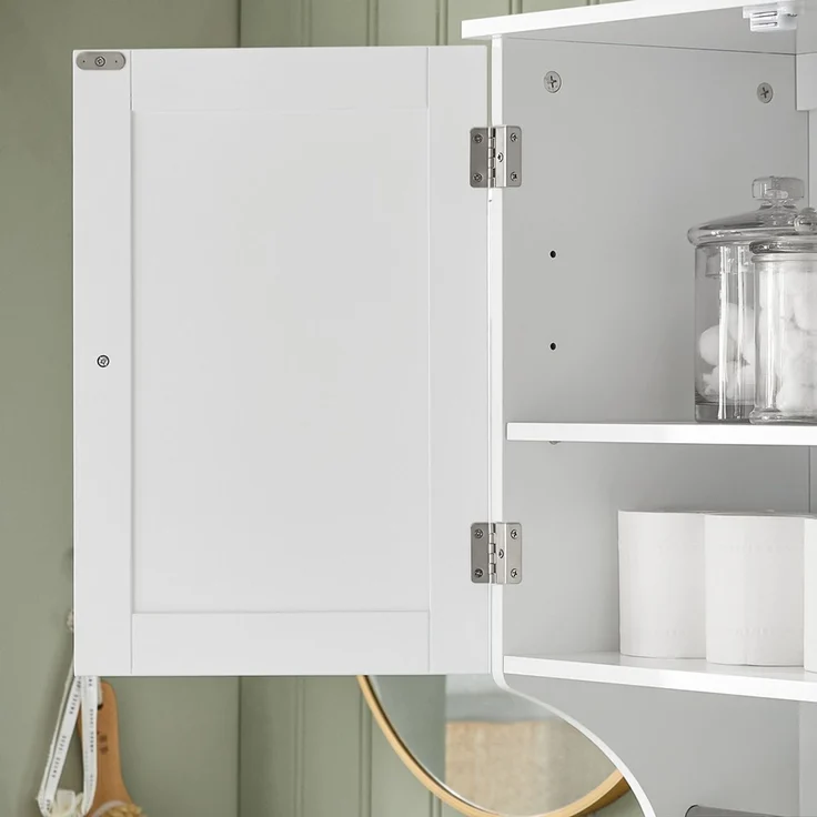 SoBuy BZR84-W Hängeschrank, MDF, Lackiert, Weiß, 60 x 60 x 30 cm – Bild 10