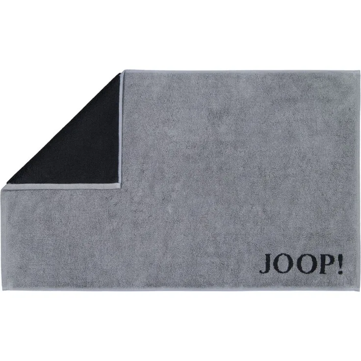 JOOP! Badematte - Badvorleger, Wendeoptik, Baumwolle Grau 50x80cm