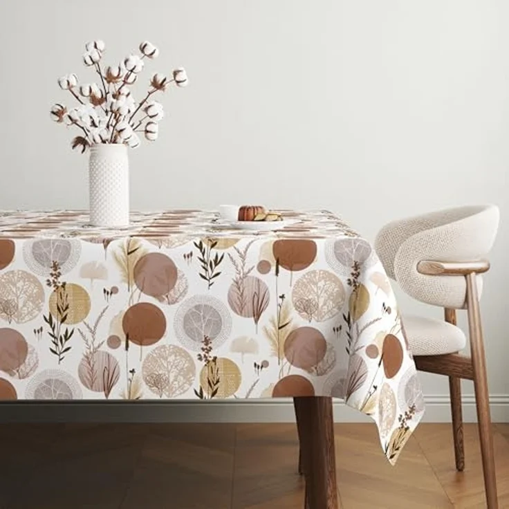 Martina Home Wachstuchtischdecke, Siena, Braun, 140 x 140 cm – Bild 4