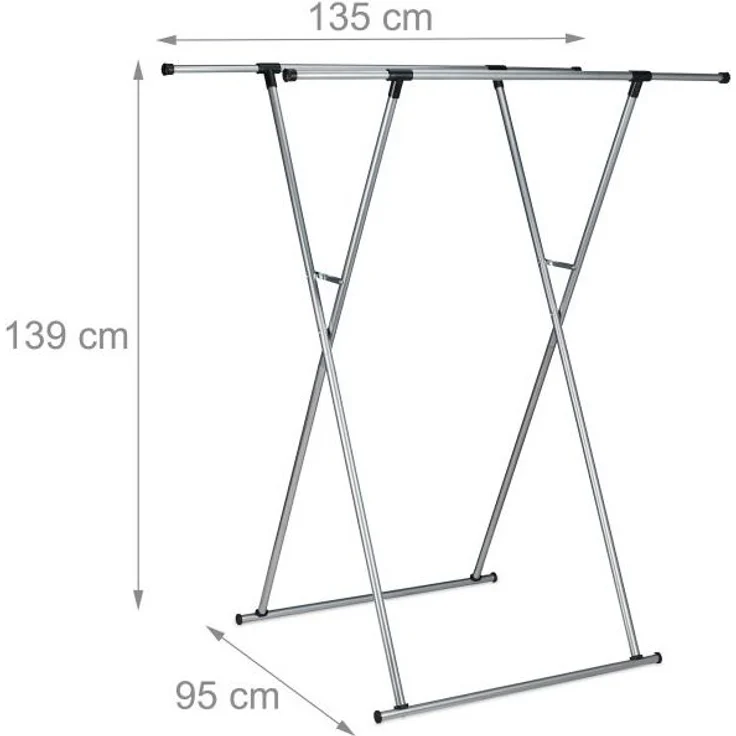 Kleiderständer ausziehbar Metall 10046099 – Bild 4