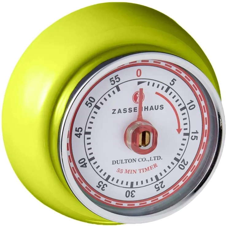 Zassenhaus - Küchentimer Magnet "Speed" kiwi-grün 072259 Kurzzeitmesser Eieruhr