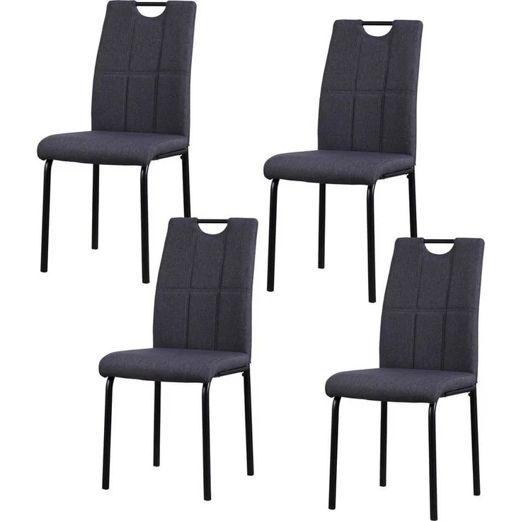 HTI-Living Esszimmerstuhl Stuhl Denton Grau (Set, 4 St), Esszimmerstuhl – Bild 3