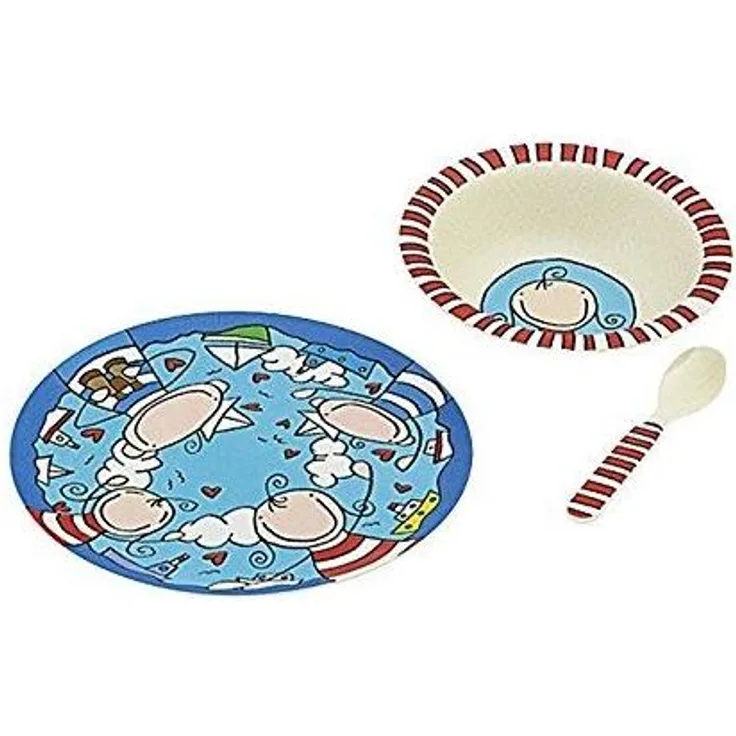 Magu 139 960 Kinder-Set Natur - Ahoi Lisa 3 teilig, Kunststoff, bunt, 30 x 20 x 10 cm