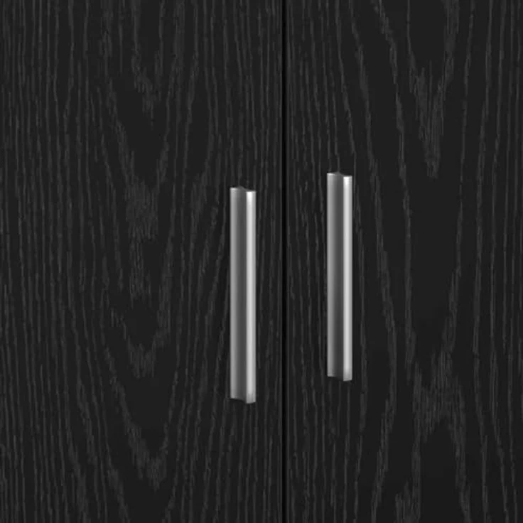 vidaXL Badezimmerschrank mit Tür Schwarz Eichen-Optik 90 x 29 x 55 cm 869211 – Bild 9
