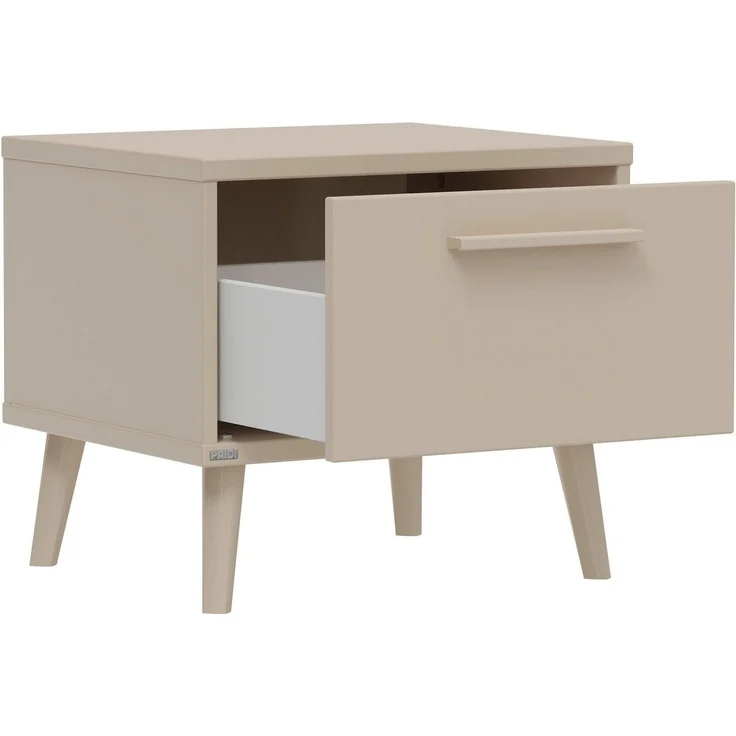 PAIDI Nachtkommode EEFJE in Beige, Schublade mit Soft-Close, verschiedene Ausführungen (B/H/T ca. 48/43/41cm), moderner und langlebiger Nachttisch aus Holz, geprüfte Qualität – Bild 3