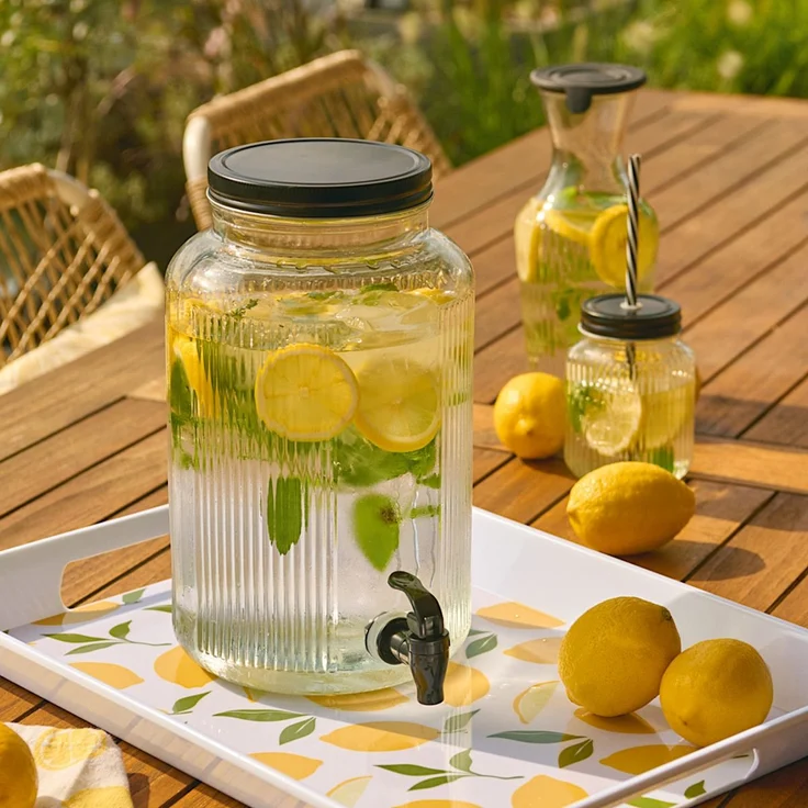 ZELLER 26472 Melamintablett LEMONS mit Tragegriffen, ca. 50 x 35 x 5 cm – Bild 4