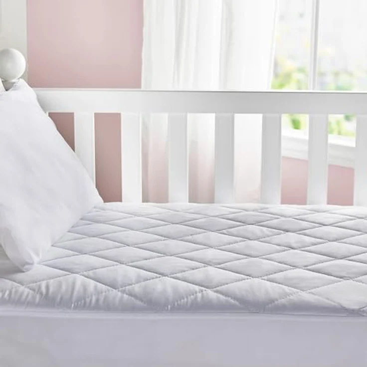 Pikolin Baby Matratzenschoner für Babys, wasserdicht, gepolstert, saugfähig, hypoallergen, atmungsaktiv und leise, Oeko-Tex, verstellbar, für Kinderbett, 60x120 cm, 2 Stück – Bild 6