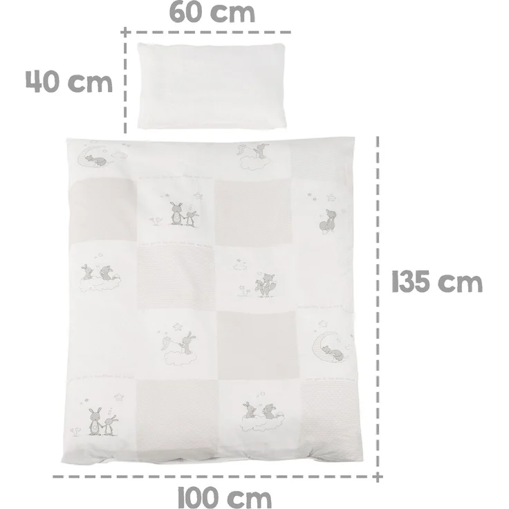 roba Komplettbettset 'Fox & Bunny' 70 x 140 cm - inkl. Bettausstattung - umbaubar - Holz weiß – Bild 7