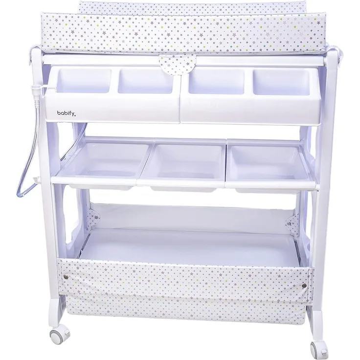Star Ibaby Babify Baby-Relax-Badewanne mit Wickelunterlage, bunte Sterne