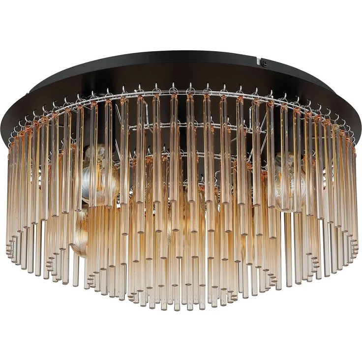 GLOBO LIGHTING Deckenleuchte GORLEY, ohne Leuchtmittel, Deckenleuchte/Glasstäbe/Wohnzimmer/Esszimmer – Bild 2