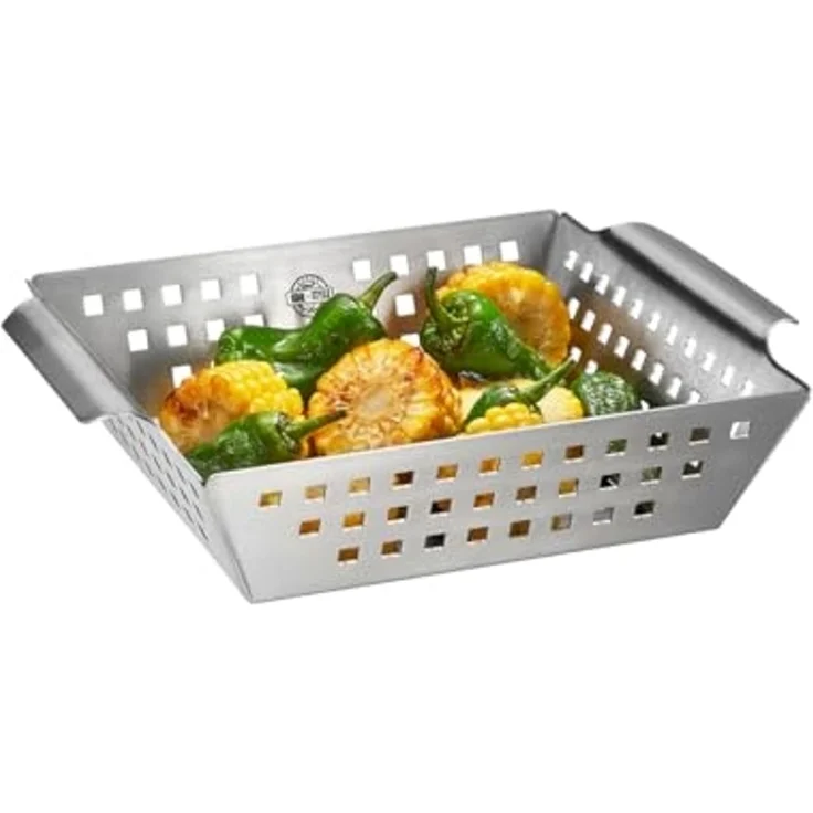 GEFU Grillschale edelstahl, 25 cm x 21,5 cm x 5 cm – Bild 1