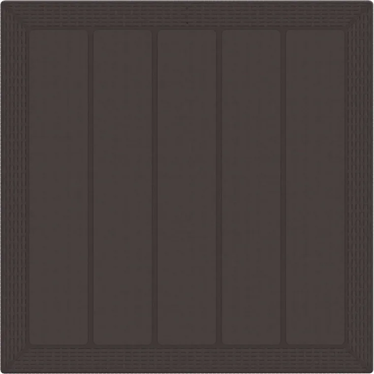 vidaXL Garten Essgruppe 5 pcs Braun Polypropylen 3378541