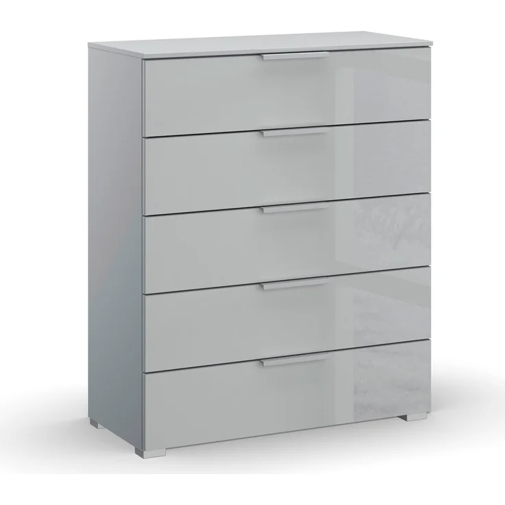 rauch Schubkastenkommode Skat Meridian Kommode Sideboard Wäscheschrank, mit 5 Schubladen mit Glasfront in elegantem Design – Bild 1