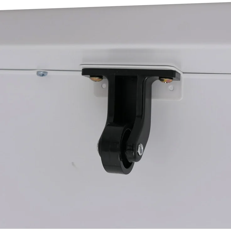 Aktenschrank HWC-Q27, Büroschrank Stahlschrank, Stützrad Staufächer, Metall 74x43x80cm ~ weiß – Bild 5