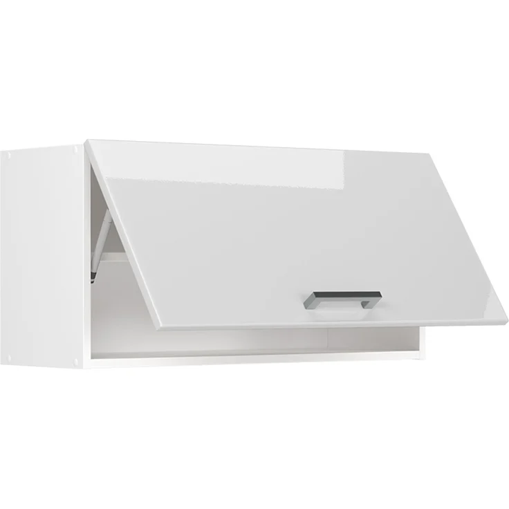 Hängeschrank R-Line Weiß Hochglanz/Weiß 80 cm Flach Vicco – Bild 3
