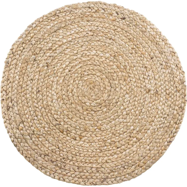 House Nordic Tischset aus geflochtener Jute, natur, ø38 cm, 4er-Set – Bild 2