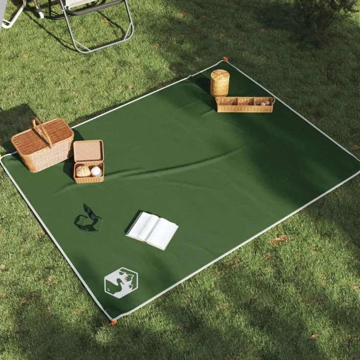 Picknickdecke mit Heringen Grün 205x155 cm 4004200