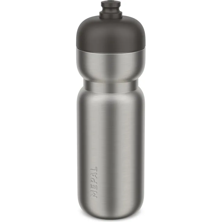 Mepal Edelstahl Trinkflasche Pull Sport 800 ml Graphite Black
