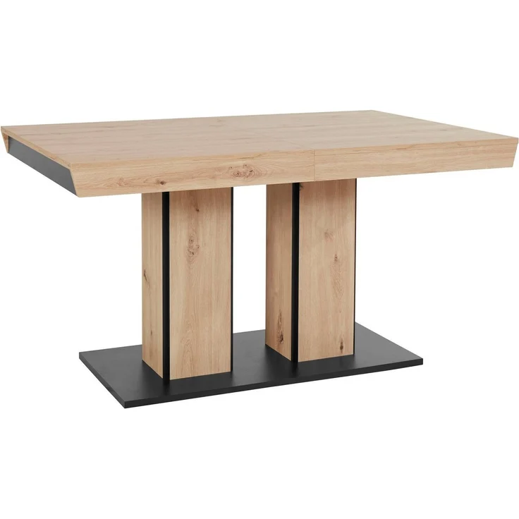 HELA Essgruppe Tisch ausziehbar 140 -220 cm, (Set, 5-tlg), Belastbarkeit 140 KG, bequem gepolstert mit Griff – Bild 2