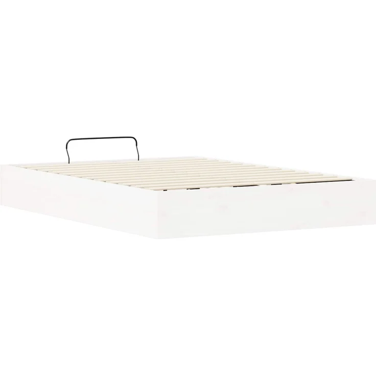 vidaXL Ottoman Bettgestell mit Stauraum Weiß 120x190 cm 3418775 – Bild 8