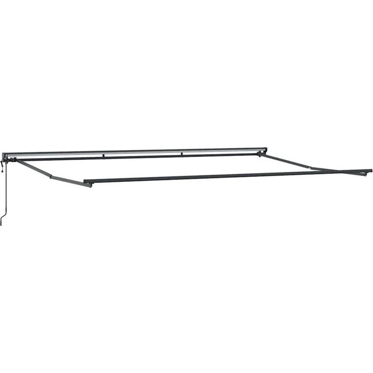 vidaXL Einziehbare Markise Weiß 500x300 cm Stoff 3331368 – Bild 4
