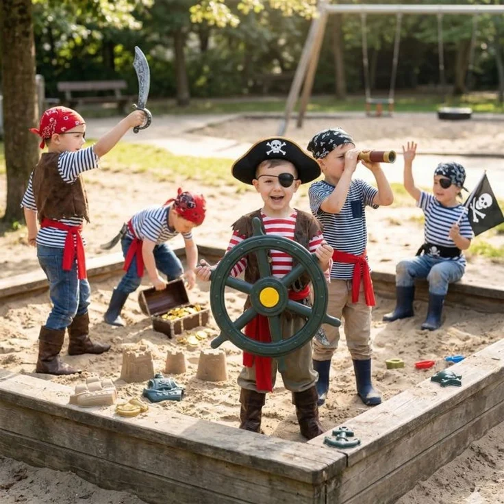 Relaxdays Steuerrad mit Drehgeräusch für Spielturm – Bild 5