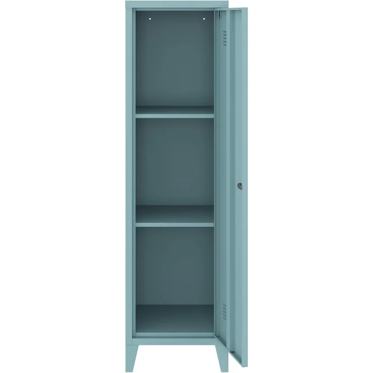 Einzelspind Kurikka 137x38x38 cm Graublau [en. casa] – Bild 9