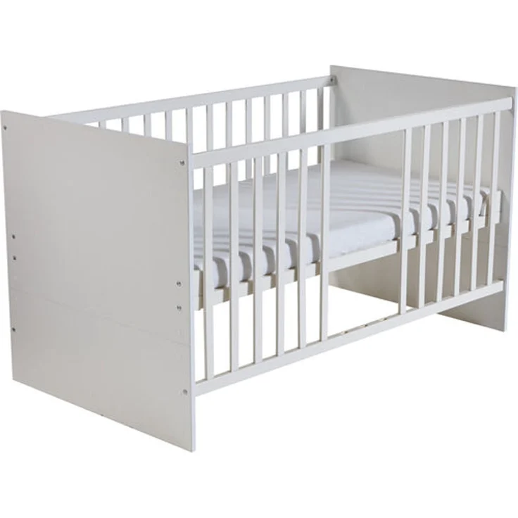 roba Zimmerset 'Maren' - 3-teilig - Gitterbett 70 x 140 cm - Wickelkommode breit - Weiß – Bild 3