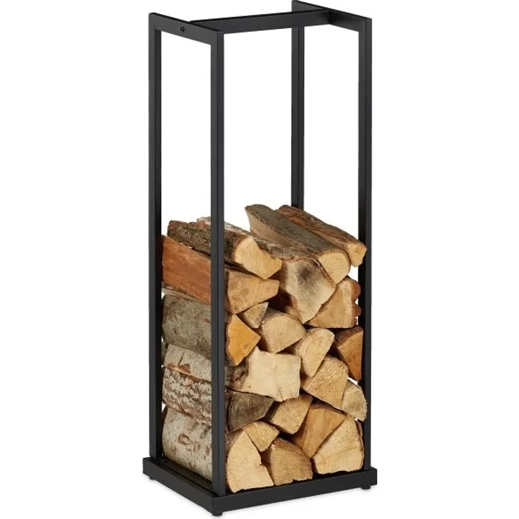 Hohes Kaminholzregal aus Metall 10048598