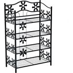 HOMCOM Regal Standregal mit 4 Etagen