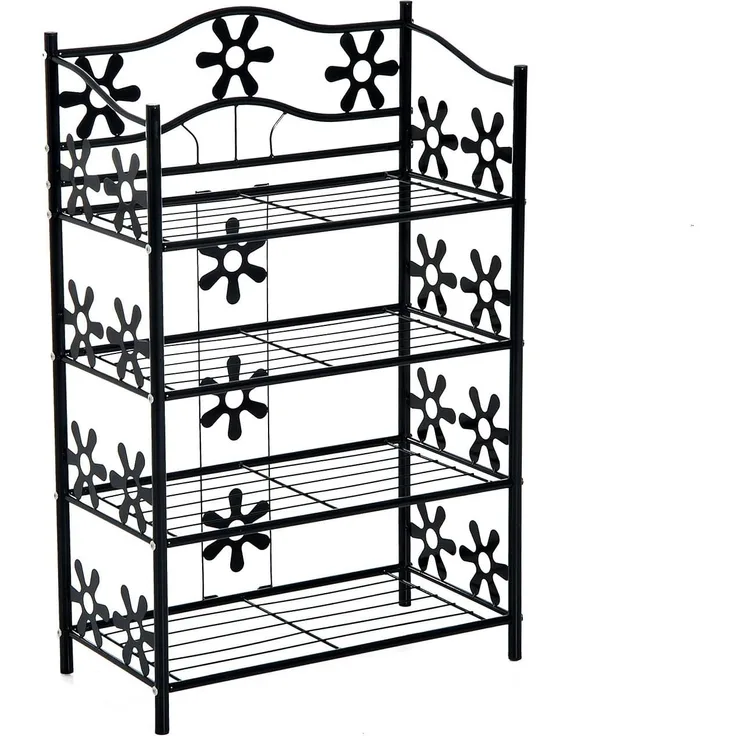 HOMCOM Regal Standregal mit 4 Etagen