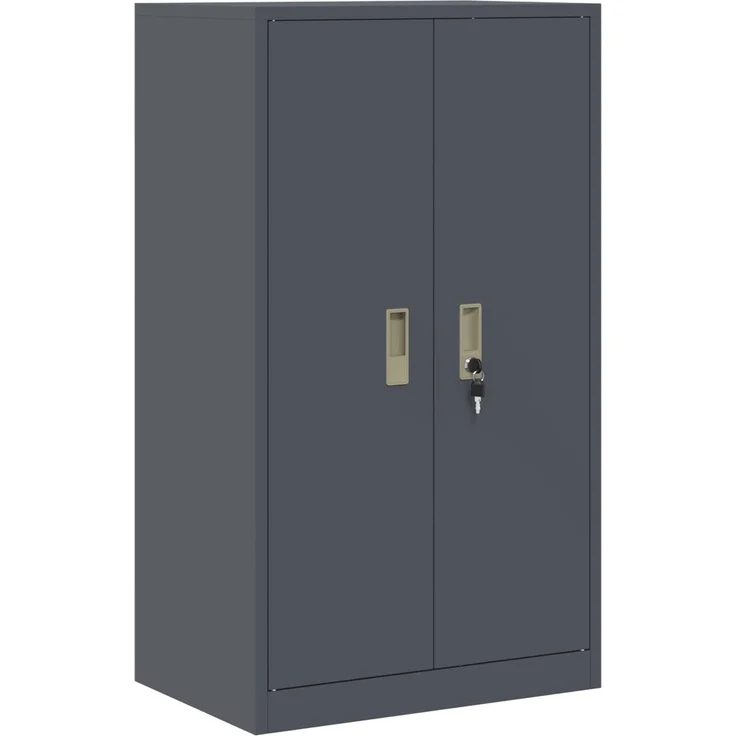 vidaXL Aufbewahrungsschrank 2 stk. Anthrazit 60 x 40 x 145 cm Stahl 3438695 – Bild 6