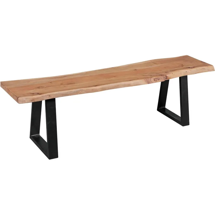 Esszimmer-Bank GAYA Baumstamm Massivholz Akazie 160 x 45 x 40 cm