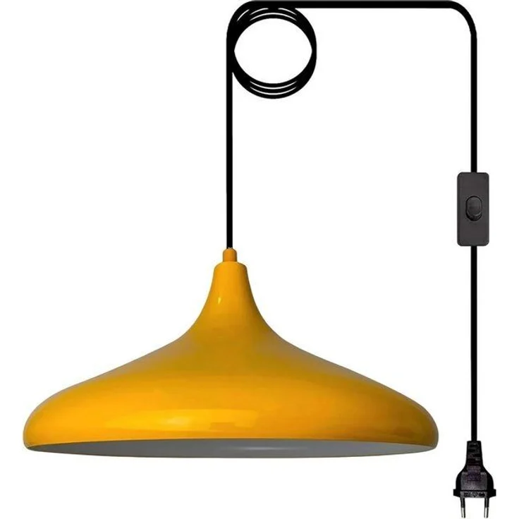 Bamyum Pendelleuchte Champion Pendelleuchte mit Stecker 35 cm, Metall mit 450 cm Kabel, ohne Leuchtmittel – Bild 4