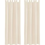 Bestlivings Vorhang (2 St), Schlaufen, blickdicht, Gardinenset "Blickdicht" mit Schlaufen inkl. Zubehör