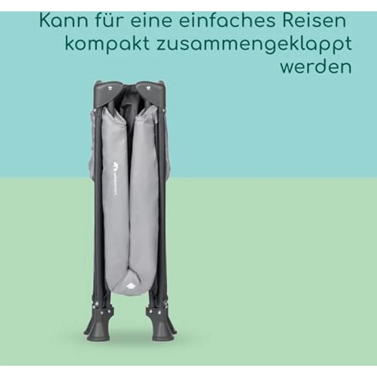 BEBECONFORT Soft Dreams, Reisebett Baby, 0–3 Jahre (0–15 kg), leichtes Reisebettchen, Matratze aus Holzfasern & Schaumstoff (60x120 cm), Tragetasche, kompakt zusammenklappbar, Tinted Graphite – Bild 4