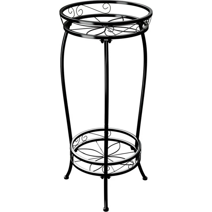 Bamworld Blumenständer Zweistöckiger Pflanzenständer, Metallregal, 69cm hoch, 45kg Tragkraft (1 St), Rostfrei & stabiles Blumentopf-Gestell, Innen/außen nutzbar – Bild 5