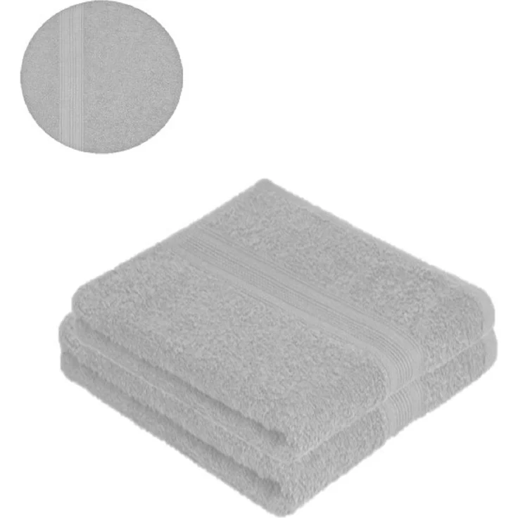 4 x Saunatuch 500 g/m² 80 x 200 cm Silber – Bild 2