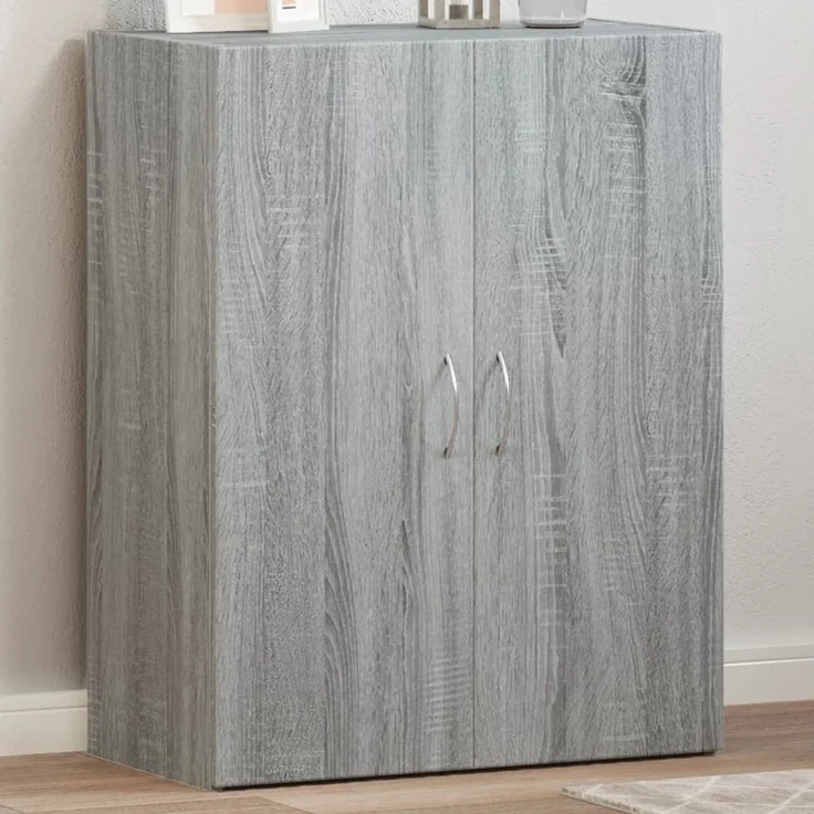vidaXL Aktenschrank Grau Sonoma 60x32x77,5 cm Holzwerkstoff 840770 – Bild 1
