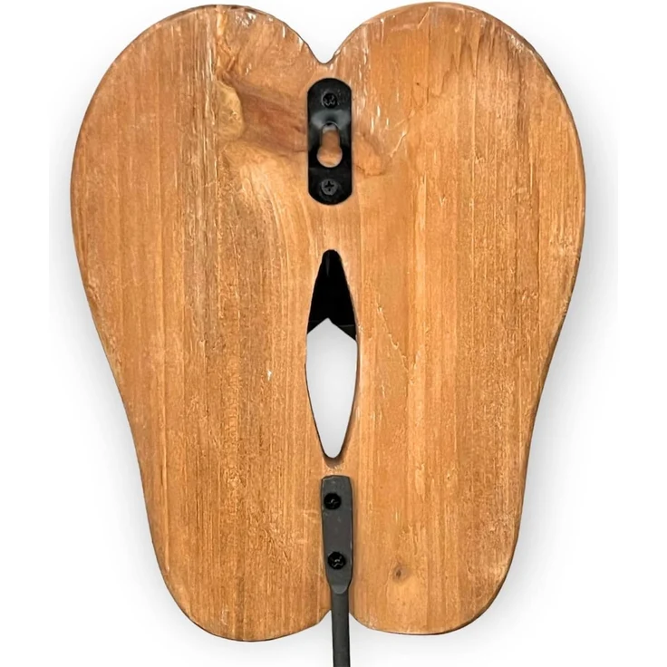 Wandgarderobe Sandalen Holz Metall Weiß Handtuchhalter MR82 Garderobenhaken Garderobe Wand Handtuchhaken Vintage Einzeln – Bild 4