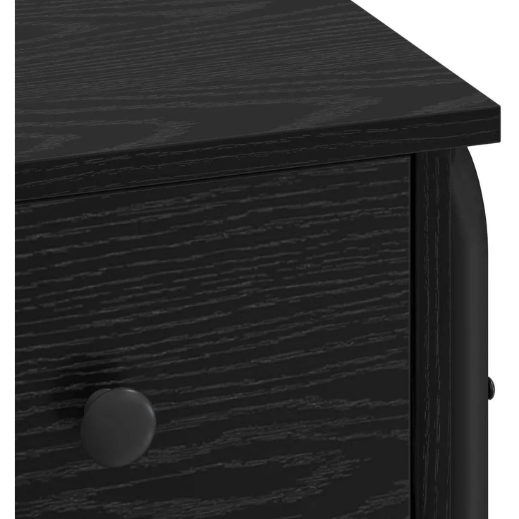 vidaXL Schreibtisch mit Stauraum Schwarz Eichen-Optik 100 x 50 x 75 cm 8008002 – Bild 8