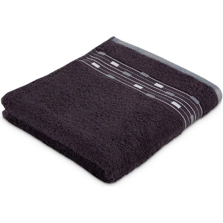 Möve for frottana Handtuch Magic Uni, Walkfrottee (1-St), mit Bordüre aus kleinen Rechtecken – Bild 4