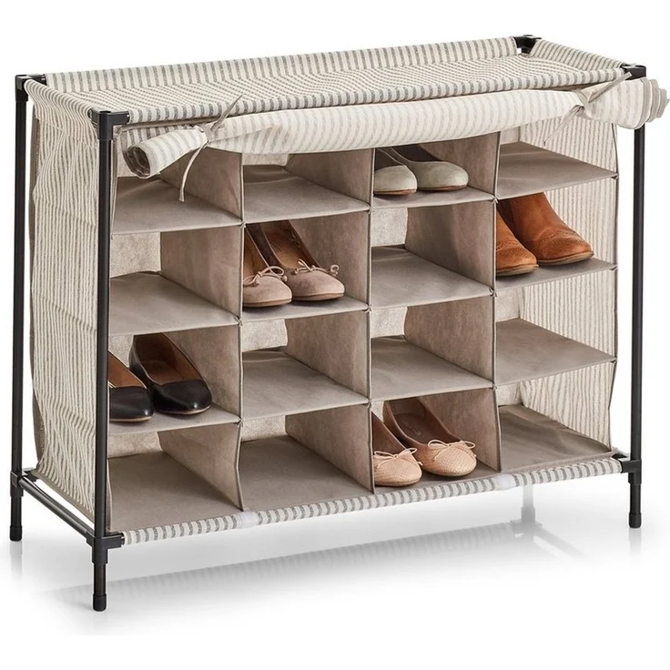 HTI-Living Schuhregal Schuhregal mit 16 Fächern, Stoffregal – Bild 3