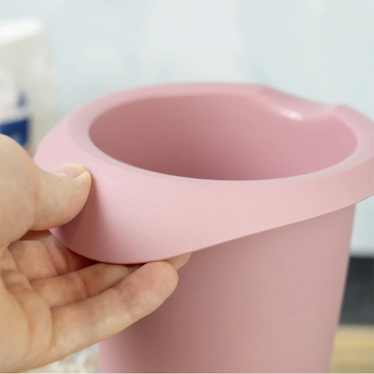 WESTMARK Quirltopf mit zweigeteiltem Deckel 1l rosa/weiß – Bild 4