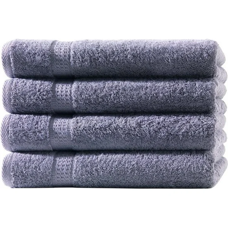 4X Handtuch | Anthrazit | 100% Baumwolle Frottier | Oeko-TEX® Standard 100 | Premium Qualität 500 g/m² – Bild 4