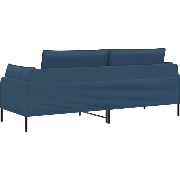 vidaXL 3-Sitzer-Sofa Blau 222 x 81 x 89 cm Stoff 42048637 – Bild 5